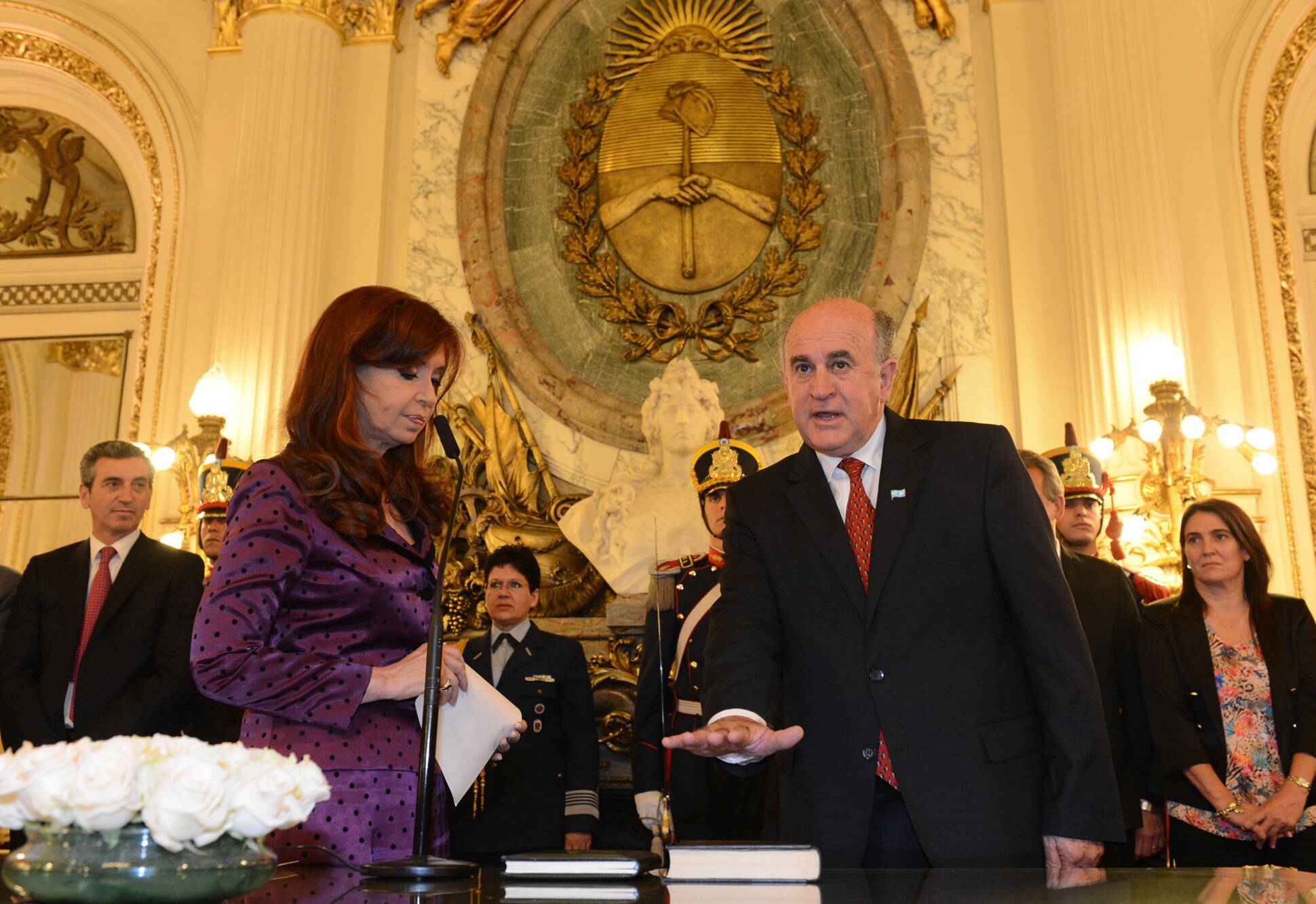 La Presidenta tomó juramento a Parrilli como Secretario de Inteligencia