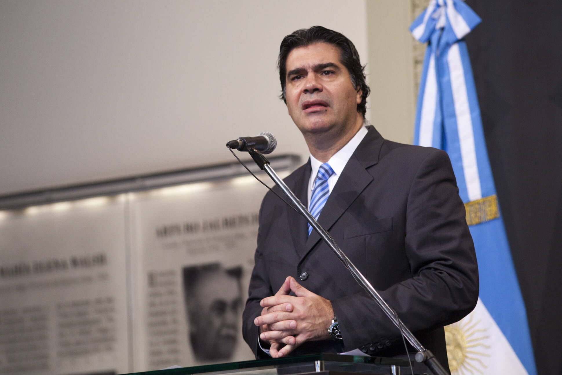 Declaraciones del jefe de Gabinete , en Casa Rosada