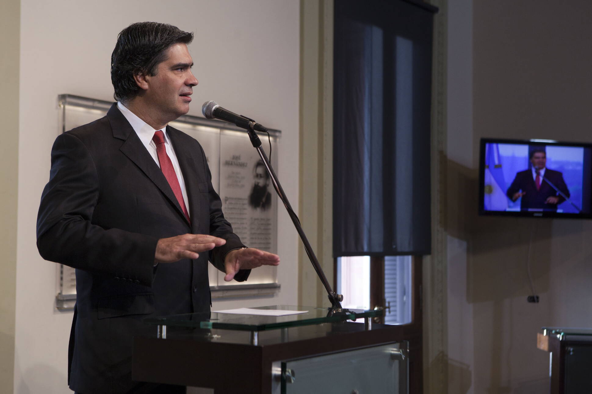 Declaraciones del jefe de Gabinete durante su conferencia de prensa, en Casa Rosada