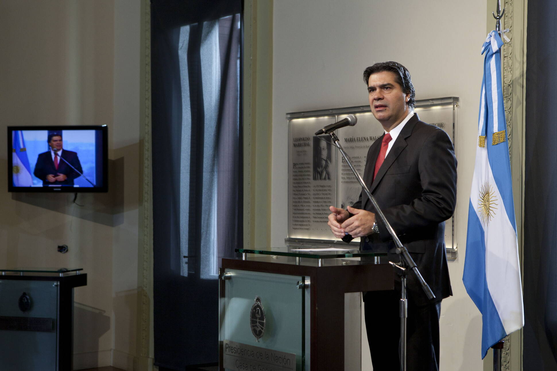 Declaraciones del jefe de Gabinete, Jorge Capitanich, durante su conferencia de prensa, Casa Rosada