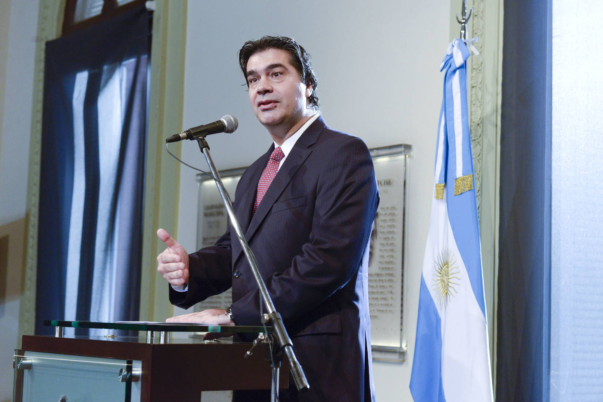 Declaraciones del jefe del Gabinete, en Casa Rosada