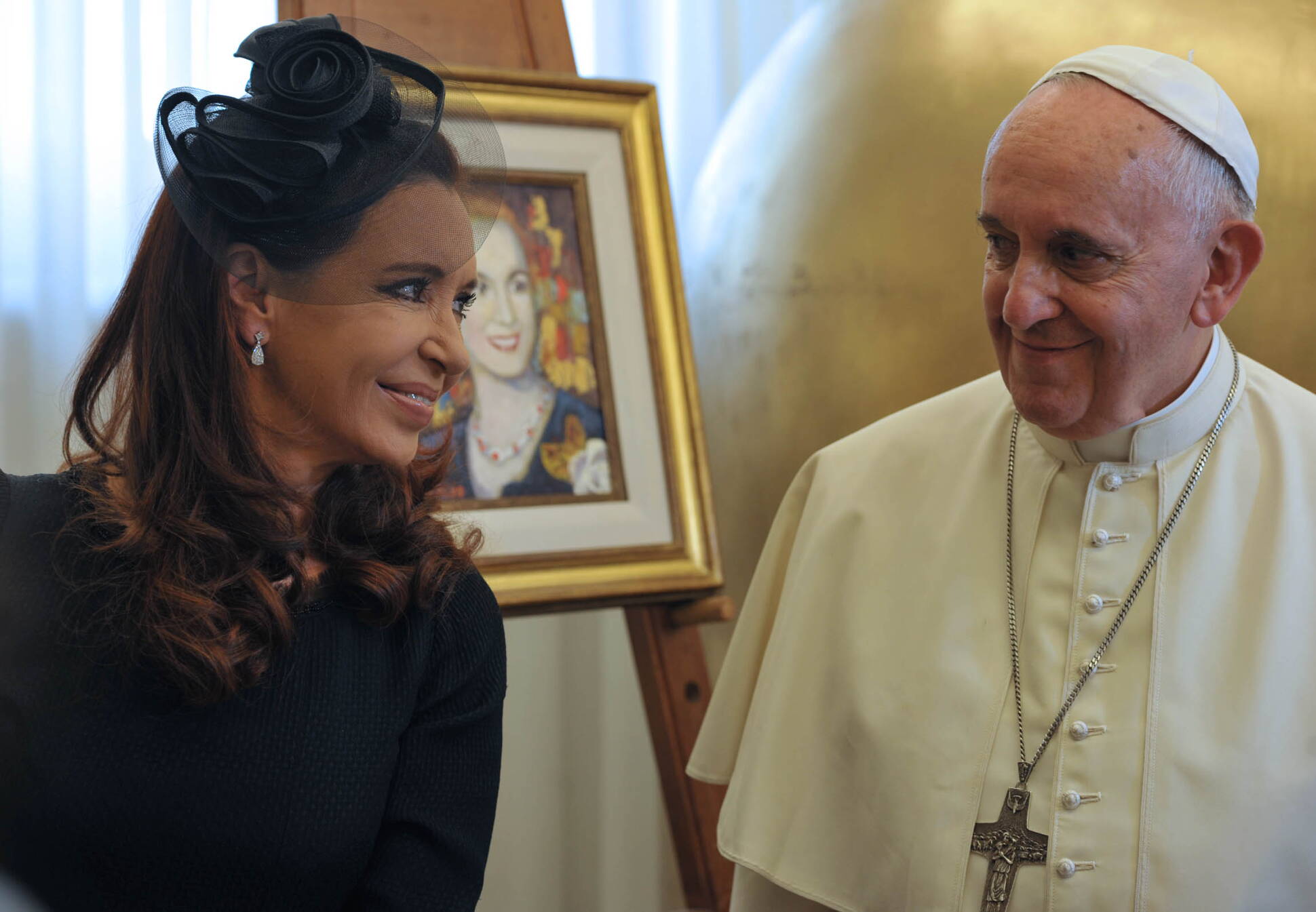La Presidenta y el papa Francisco en el Vaticano