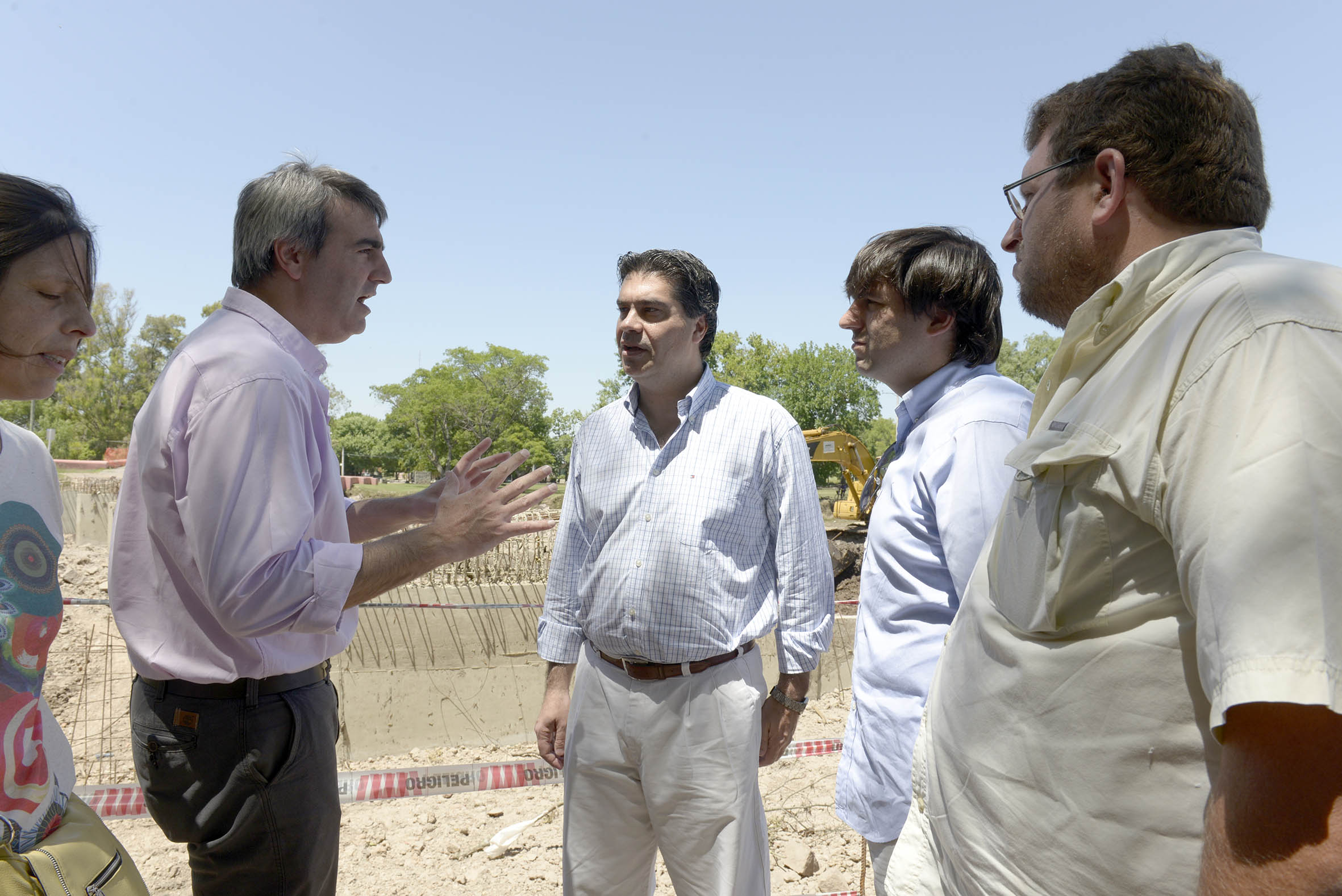 Capitanich, Bossio y el intendente Durañona en San Antonio de Areco