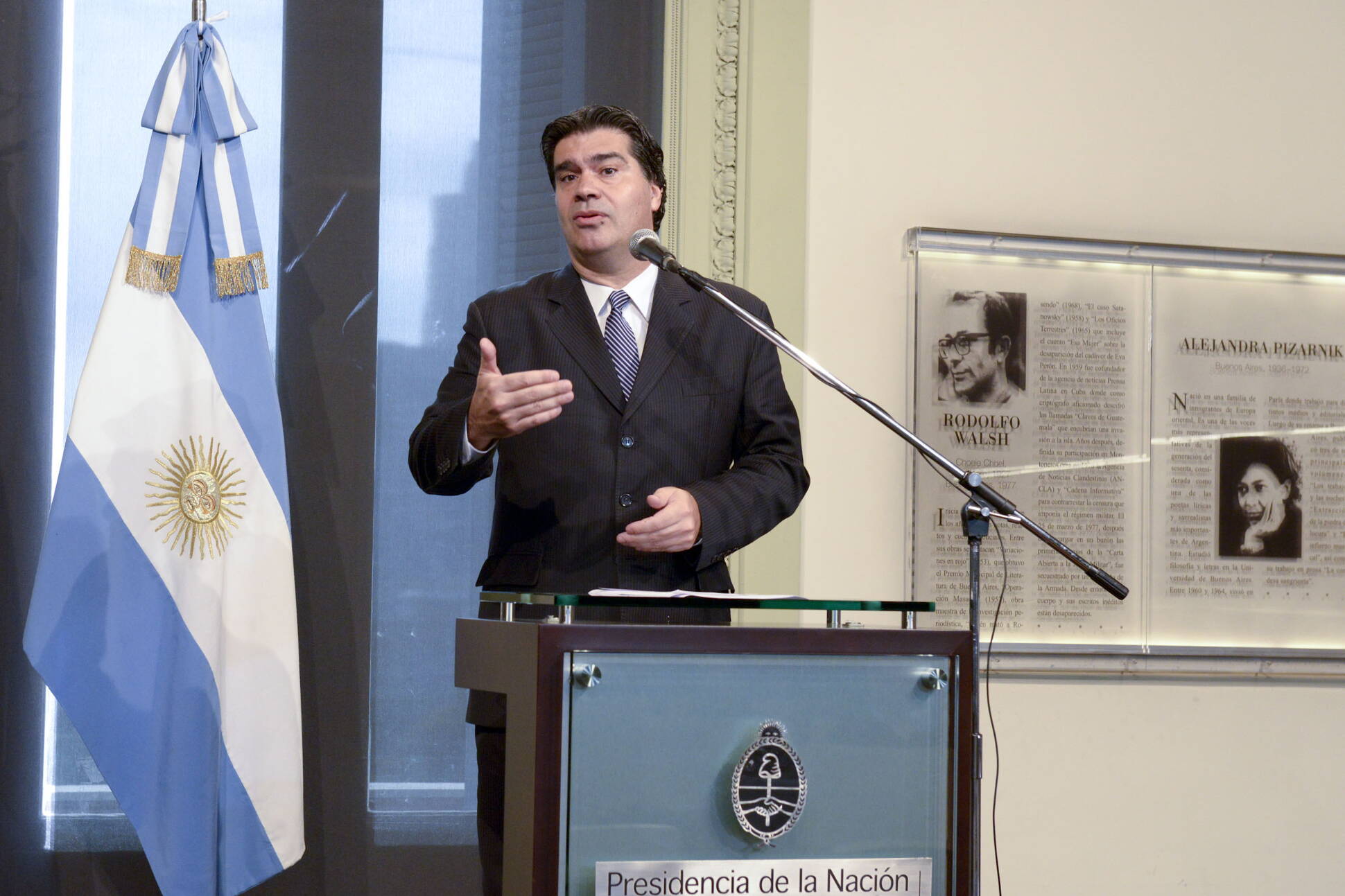 Declaraciones del jefe de Gabinete, en Casa Rosada.