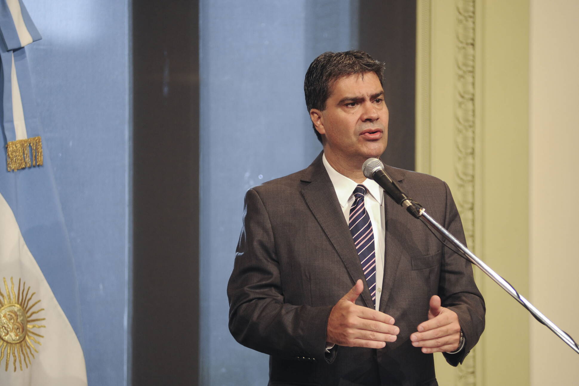 Declaraciones del jefe de Gabinete, en Casa Rosada 13 de febrero de 2015
