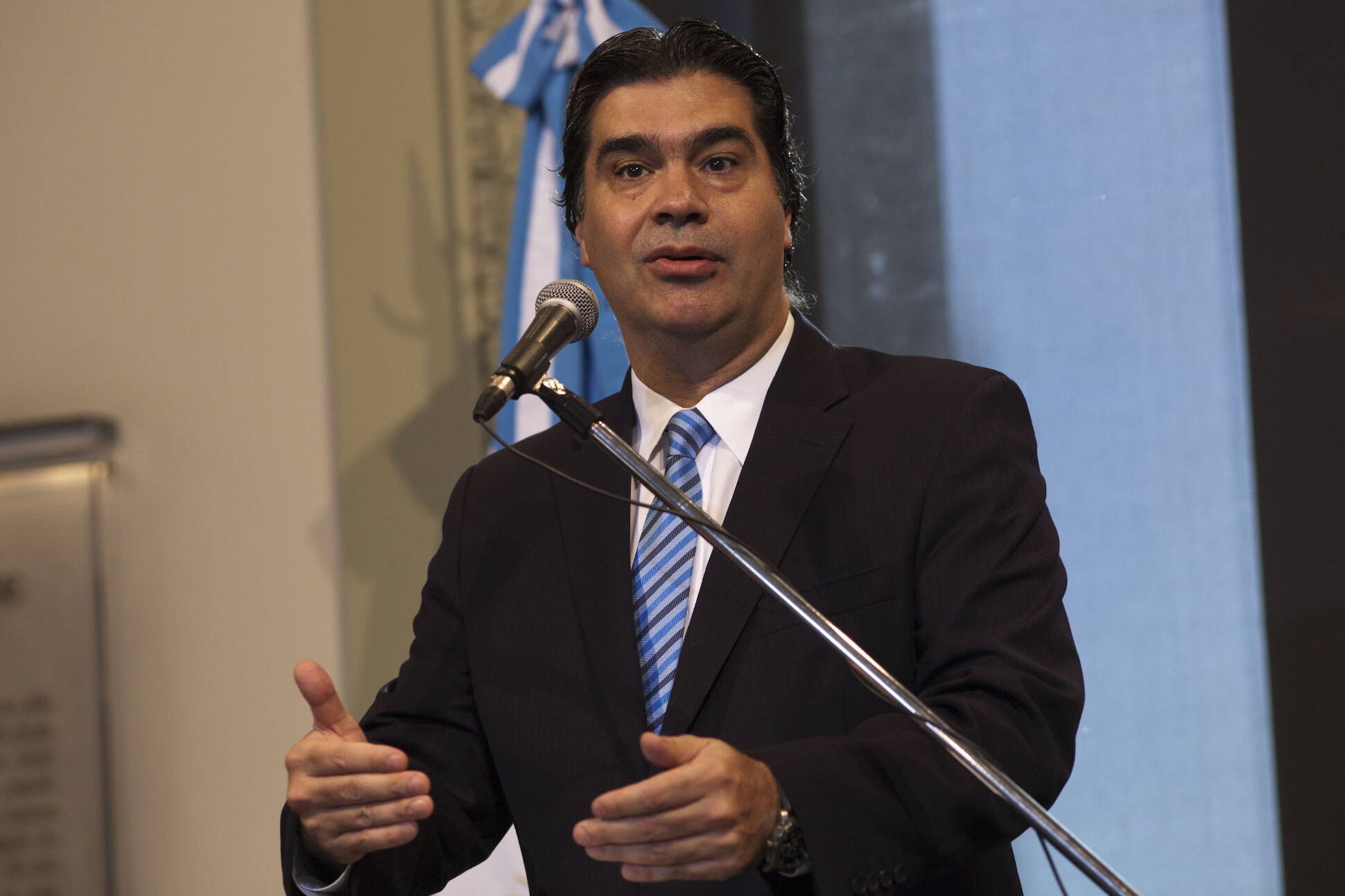 Declaraciones del jefe de Gabinete, en Casa Rosada 