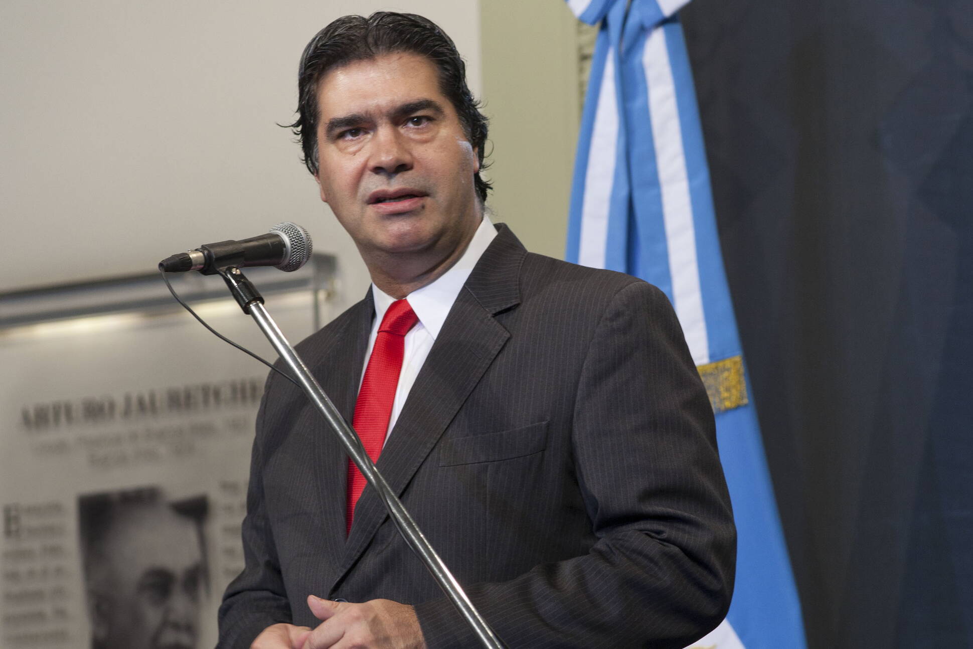 Declaraciones del jefe de Gabinete, durante su confernecia de prensa, en Casa Rosada