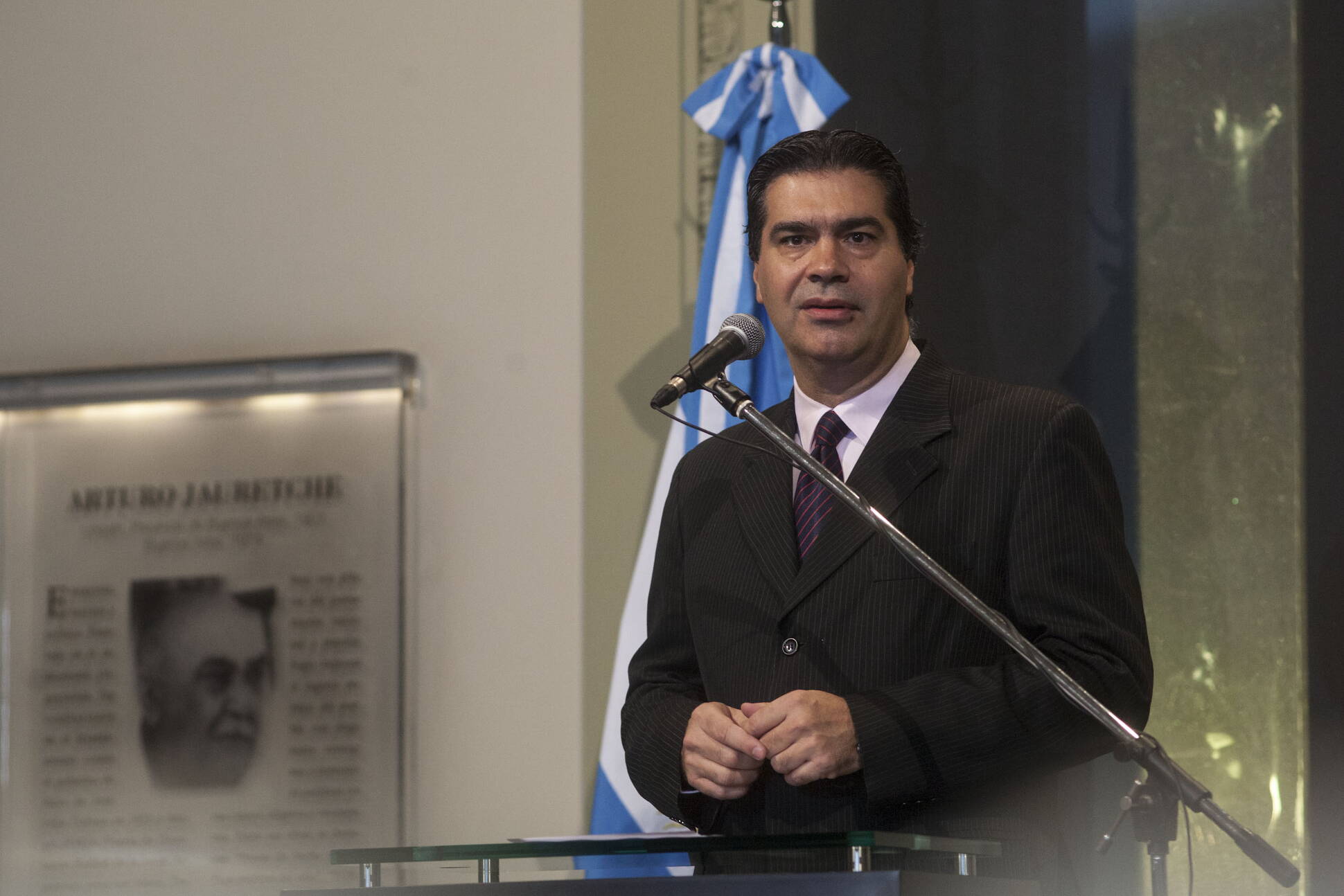 El Jefe de Gabinete, Jorge Capitanich, ofrece conferencia en Casa Rosada