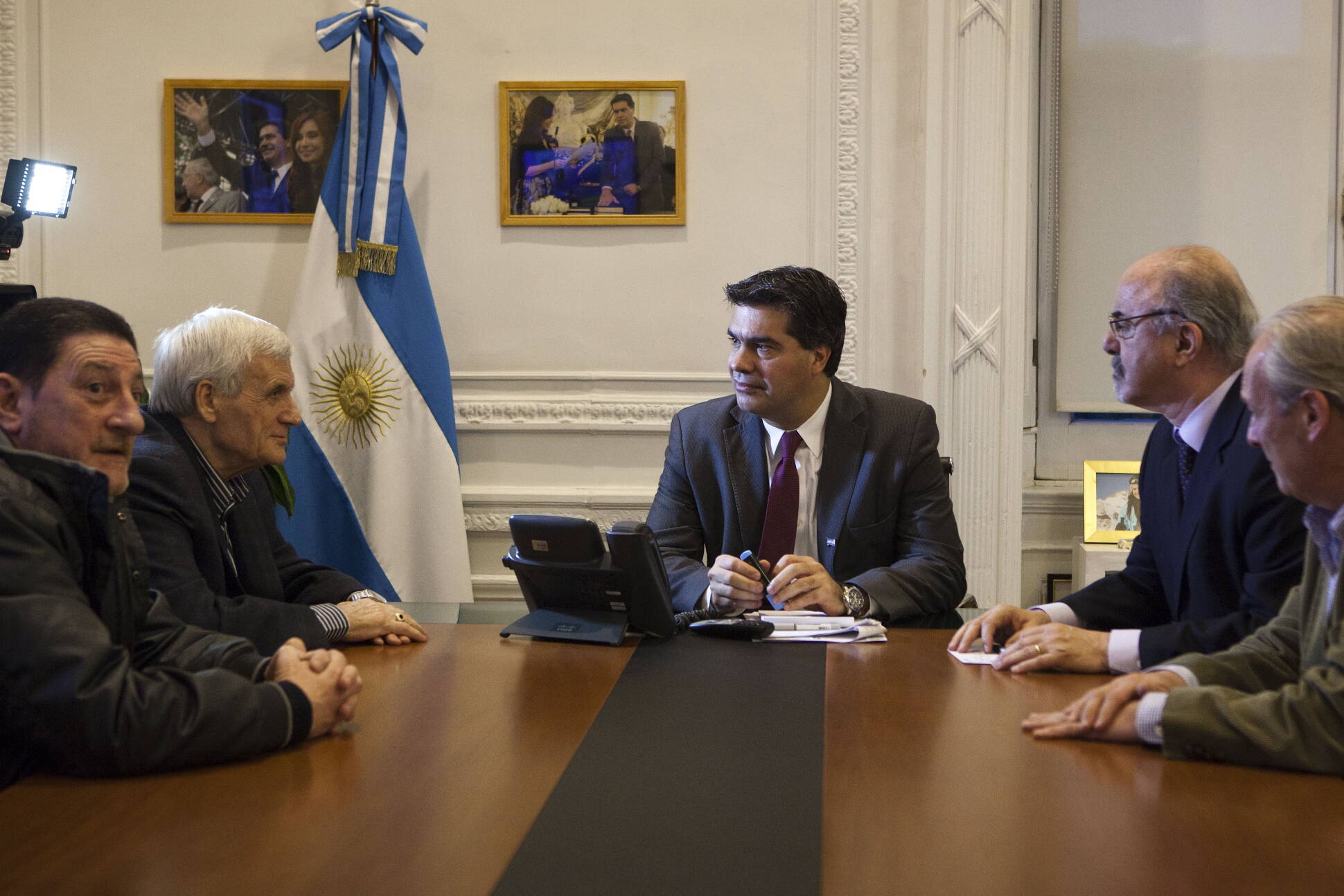 Audiencia del Jefe de Gabinete con el secretario general de la CGT, Antonio Caló