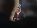 Conferencia de prensa del jefe de Gabinete, en Casa Rosada