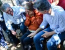 El Presidente acompañó a familias afectadas por las inundaciones en Tucumán