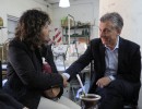 El presidente Macri visitó una cooperativa textil en Berazategui