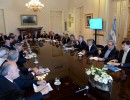 Macri recibió a los representantes de la Mesa de la Cadena de las Carnes
