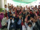 El presidente Macri saludó a maestros y alumnos de una escuela de Florencio Varela