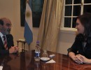 Cristina Fernández recibió al primer sudamericano elegido director de la FAO