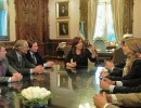 La Presidenta recibió a directivos de la Fundación Mediterránea