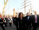 La recuperación de la Fragata Libertad significa “la defensa de los derechos de la Argentina”, afirmó la Presidenta