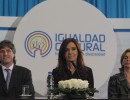 “El arte es lo mas representativo de la lucha por las libertades”, aseguró Cristina Fernández