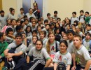 Cristina Fernández saludó a alumnos cordobeses que visitaron Casa de Gobierno