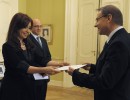 Embajadores presentaron sus cartas credenciales a la jefa de Estado