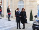 La Presidenta se reunió en París con su par francés, Nicolas Sarkozy