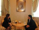 La Presidenta se reunió con Maradona al finalizar su visita a Emiratos Árabes