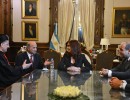 La Presidenta recibió al patriarca de la Iglesia Maronita en Casa de Gobierno