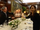 La Presidenta compartió  una cena con Lula da Silva en Casa Rosada