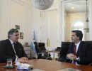 El jefe de Gabinete se reunió con el embajador de Chile