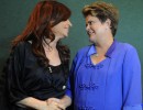 Cristina Fernández y Dilma Rousseff coincidieron en rechazar las políticas de ajuste