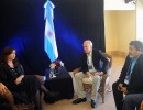 La Jefa de Estado dialogó con empresarios y sindicalistas que participan del G20