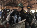 La Presidenta recorrió los túneles de Cu Chi donde resaltó el amor a la Patria y el valor de la paz