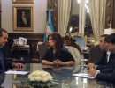 Cristina Fernández mantuvo una audiencia con el gobernador de la provincia de Buenos Aires
