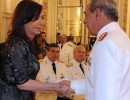 La Presidenta encabezó la ceremonia de ascenso de oficiales de las Fuerzas Armadas