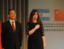 Argentina y China están unidas en pos de la prosperidad de sus pueblos, afirmó la Presidenta