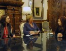 Cristina Fernández recibió a Michelle Bachelet