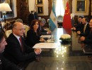 La Presidenta y el Primer Ministro de China firmaron  tratados bilaterales
