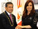 La Presidenta recibió a su par de Perú, Ollanta Humala