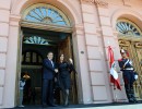 La Presidenta recibió a su par de Perú, Ollanta Humala