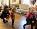 Cristina Fernández recibió a los niños Agustín y Mara en Casa Rosada