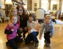 Cristina Fernández recibió a los niños Agustín y Mara en Casa Rosada