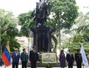 La Presidenta rindió homenaje a Simón Bolívar, junto a sus pares del Mercosur, en Caracas