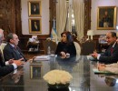 Cristina Fernández recibió a directivos del Sanatorio Parque de Rosario