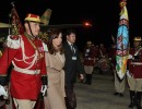 Cristina Fernández llegó a Bolivia para participar de la Cumbre del G77+China