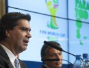 El Jefe de Gabinete encabezó el acto de lanzamiento de la transmisión del Mundial de fútbol Brasil 2014 