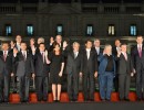 La Jefa de Estado asistió a la cena de despedida de Sebastián Piñera en Chile