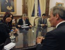 Cristina Fernández se reunió con directivos de Wintershall Holding